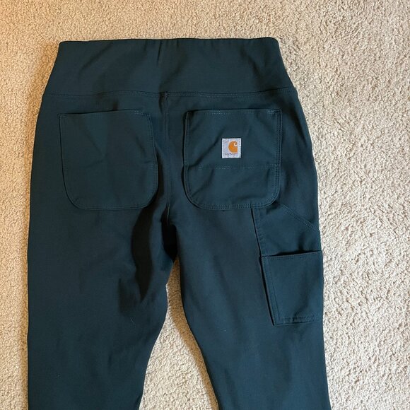 Carhartt *Force* Utility Knit Legging | Ink Green | XS Short (0/2) | Mid-Rise - Picture 9 of 13